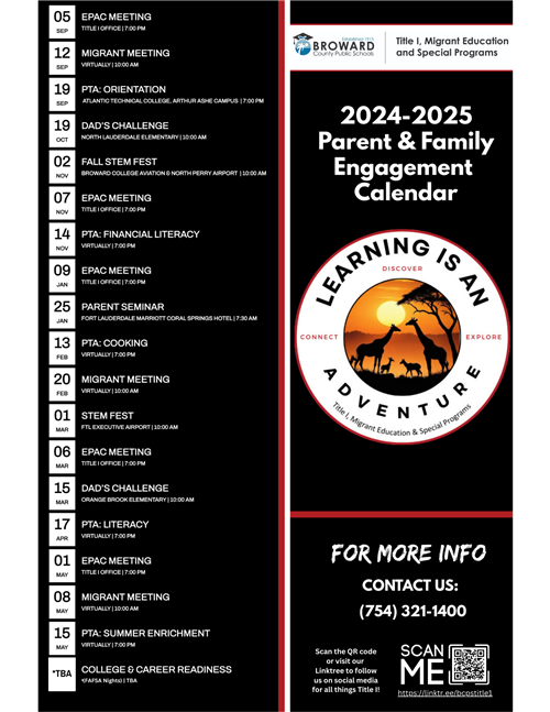 PFE Calendar